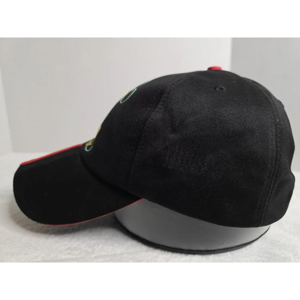 Disney Parks Hat Cap Snap Back Adult Black Mickey Mouse‎ Neon Outline Baseball